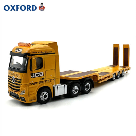 1/76 Scale Mercedes Actros Semi Low Loader Diecast Model