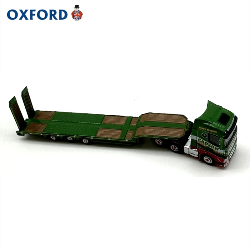 1/148 Scale Volvo FH4 Semi Low Loader Green Diecast Model