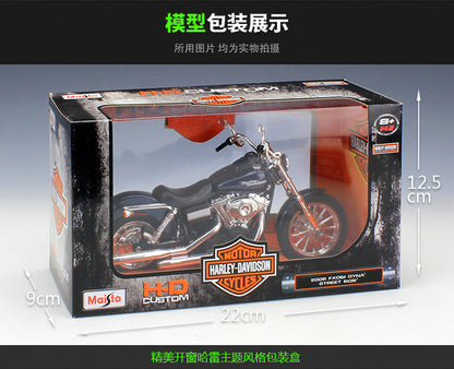 1/12 Scale Harley-Davidson Dyna FXDBI Street Bob Super Glide Sport Diecast Model Motorcycle