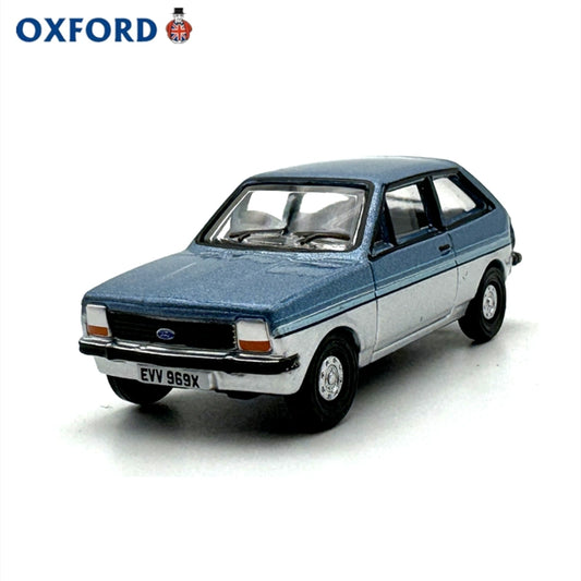 1/76 Scale Ford Fiesta Mk1 Blue Diecast Model Car