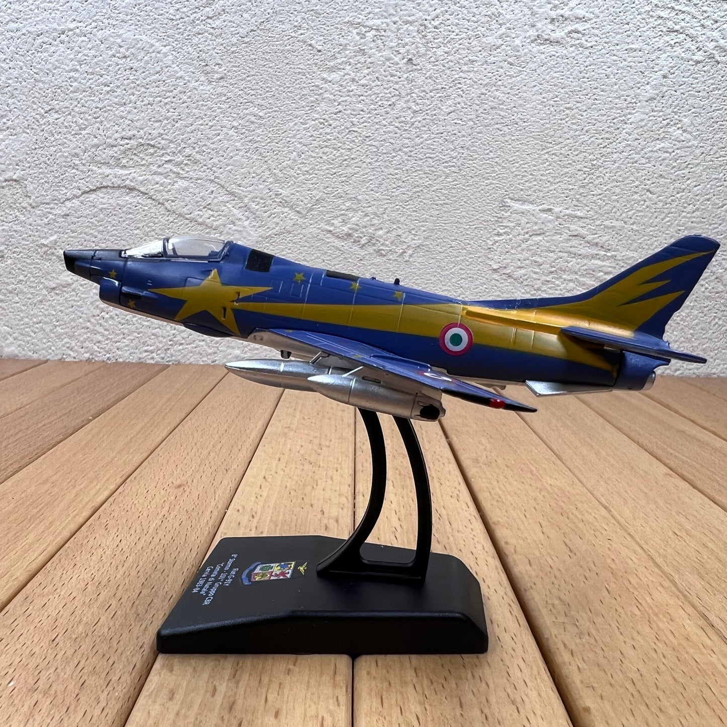 1/100 Scale 1983 Fiat G.91Y Jet Fighter Diecast Aircraft Model