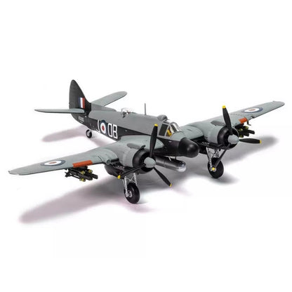1/72 Scale Bristol Type 156 Beaufighter British Multi-Role Aircraft RAF Operation Firedog Diecast Model