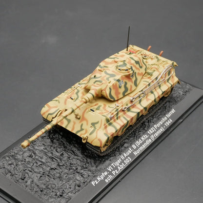 1/72 Scale 1944 Tiger II Sd.Kfz. 182 Porsche Turret WWII German Heavy Tank Diecast Model