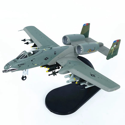 1/100 Scale Fairchild Republic A-10 Thunderbolt II Warthog Flying Tiger US Attack Aircraft Diecast Model