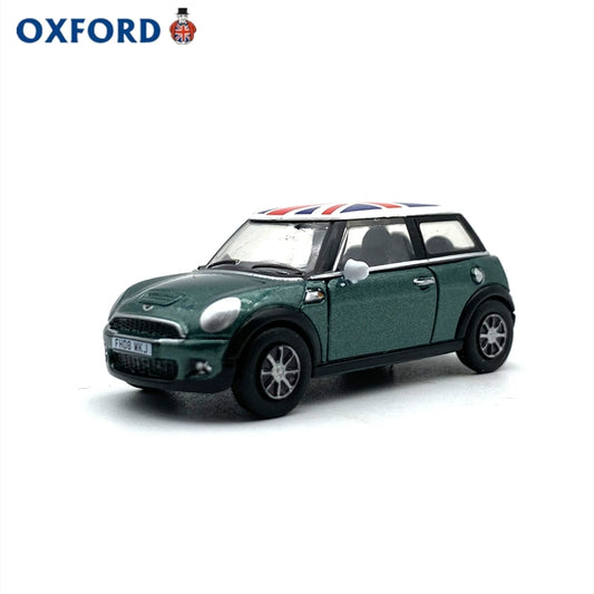 1/76 Scale Mini Cooper S Green Diecast Model Car