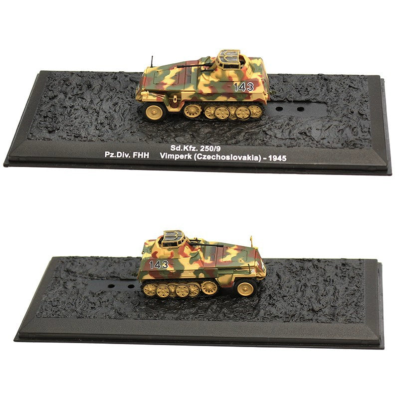 1/72 Scale WWII German Military Vehicles Diecast Model Sd.Kfz. 251 SU-85 Dicker Max Elefant Leopard AMX-30 Sturmgeschütz