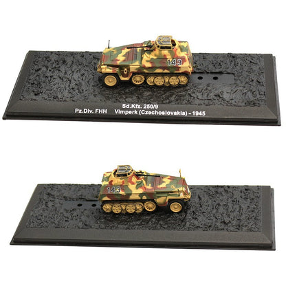 1/72 Scale WWII German Military Vehicles Diecast Model Sd.Kfz. 251 SU-85 Dicker Max Elefant Leopard AMX-30 Sturmgeschütz