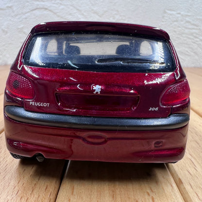 1/32 Scale Peugeot 206 Diecast Model Car