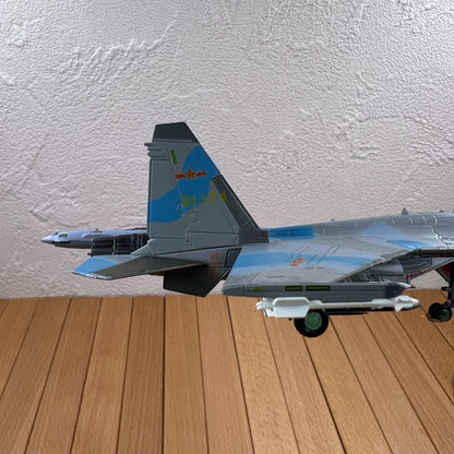 1/100 Scale Russian Sukhoi Su-35 Air Superiority Fighter Diecast Aircraft Model