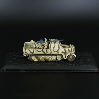 1/72 Scale 1944 WWII German Sd.Kfz. 7/2 Armed with 3.7 Cm Flak 43 Anti-Aircraft Gun Diecast Model