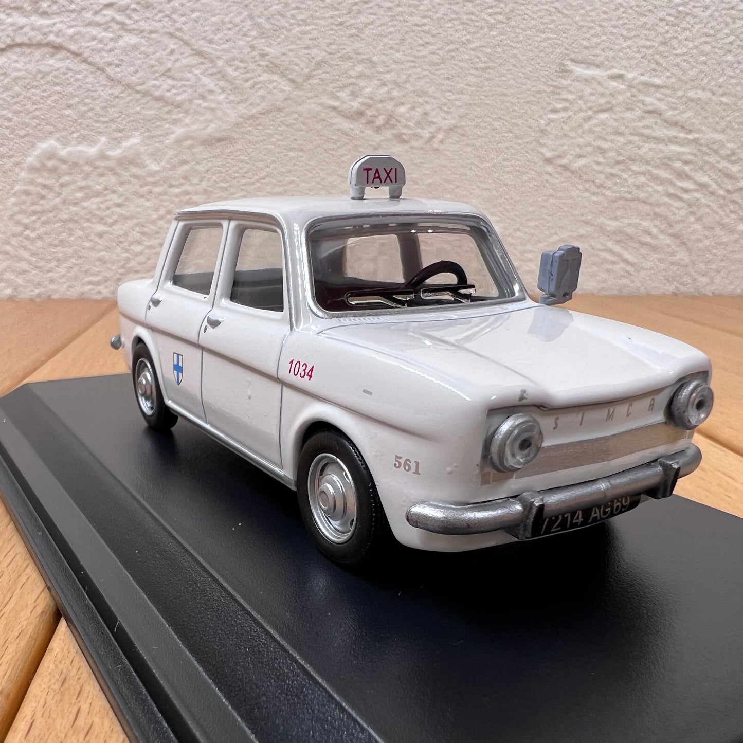 1/43 Scale 1962 Simca 1000 Marseille Taxi Diecast Model Car