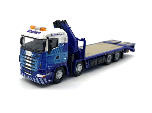 1/76 Scale Scania R 420 Crane Lorry Blue Diecast Model Truck