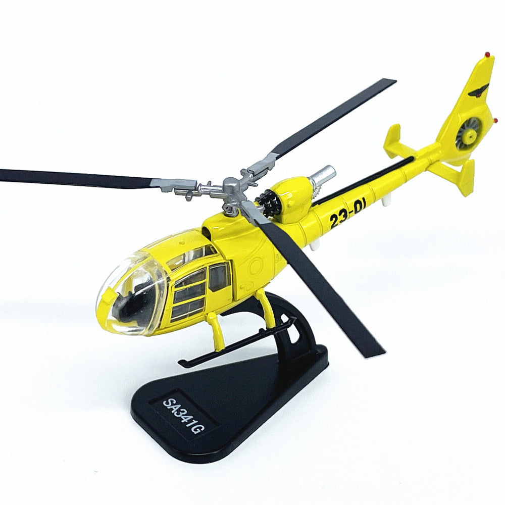1/100 Scale Aérospatiale Gazelle SA 341 French Helicopter Diecast Model