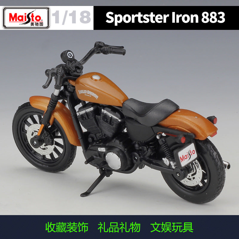 1/18 Scale 2014 Harley-Davidson Sportster Iron 883 Diecast Model Motorcycle