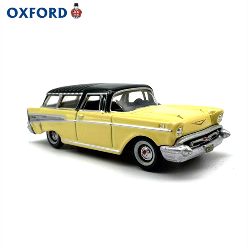 1/87 Scale 1957 Chevrolet Nomad Sport Wagon Yellow Diecast Model Car