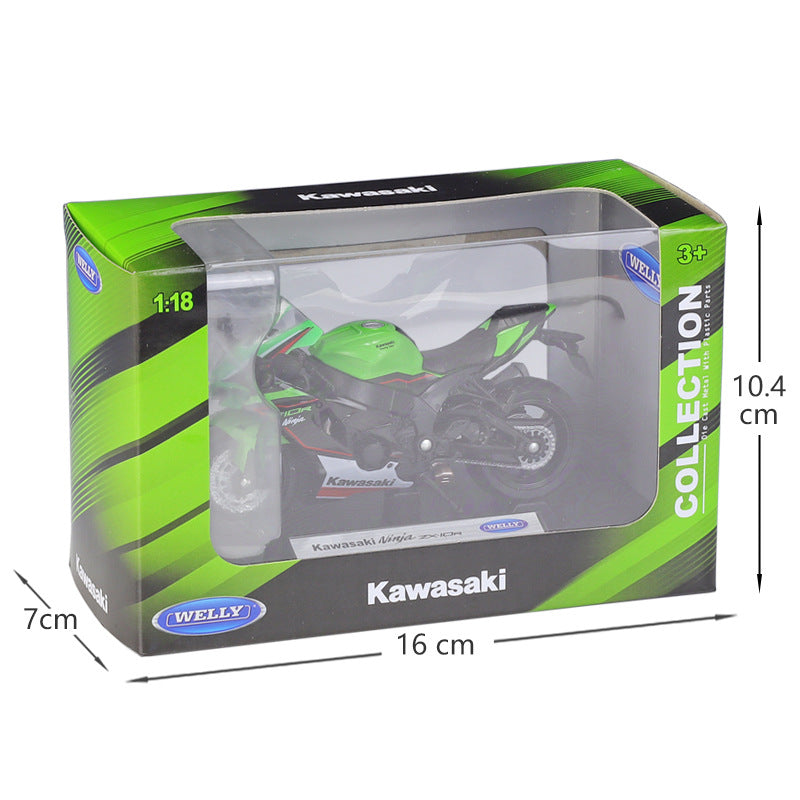 Maisto 1:18 Kawasaki Ninja ZX-10R Motorcycle Bike Model New In Box | UK - Foto 2