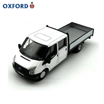 1/76 Scale Ford Transit Dropside Truck White Diecast Model