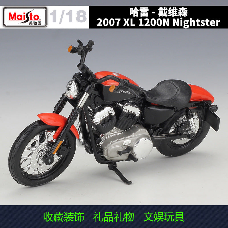 新作モデル 1/18 Scale Harley-Davidson Sportster XL1200N Nightster 乗り物おもちゃ