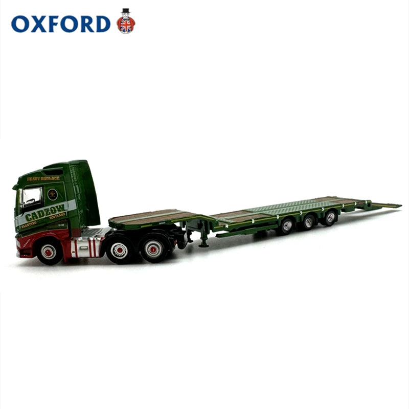 1/148 Scale Volvo FH4 Semi Low Loader Green Diecast Model