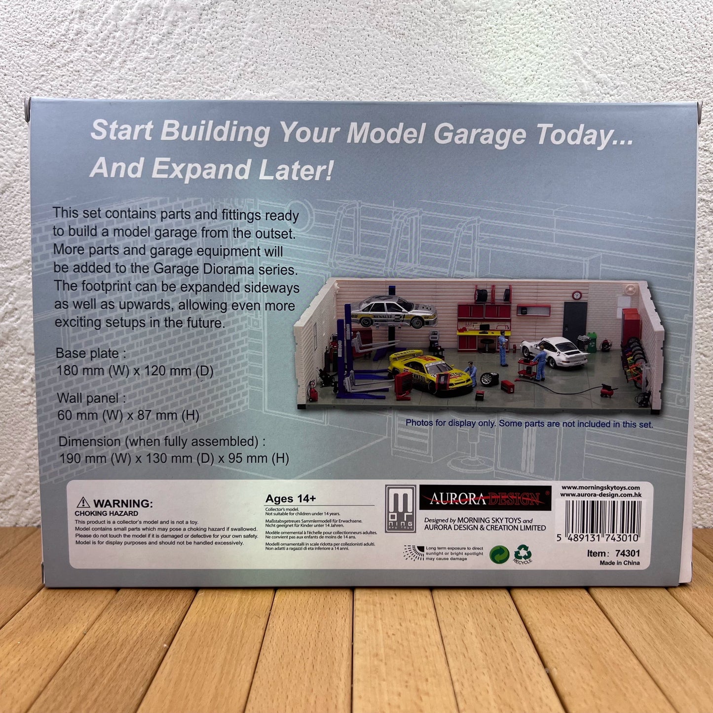 1/43 Scale Garage Diorama Set Plastic Build Your Own Garage Model