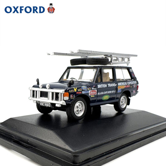 1/76 Scale Range Rover Classic British Trans-Americas Expedition Diecast Model Car