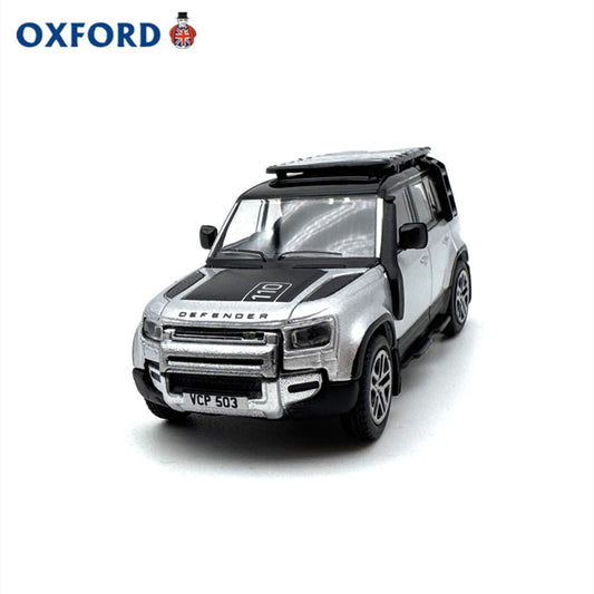 1/76 Scale New Land Rover Defender 110 Silver Diecast Model Car
