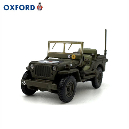 1/76 Scale Willys MB Army Truck RAF Diecast Model Car
