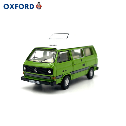 1/76 Scale Volkswagen T25 Camper Van Green Diecast Model Car