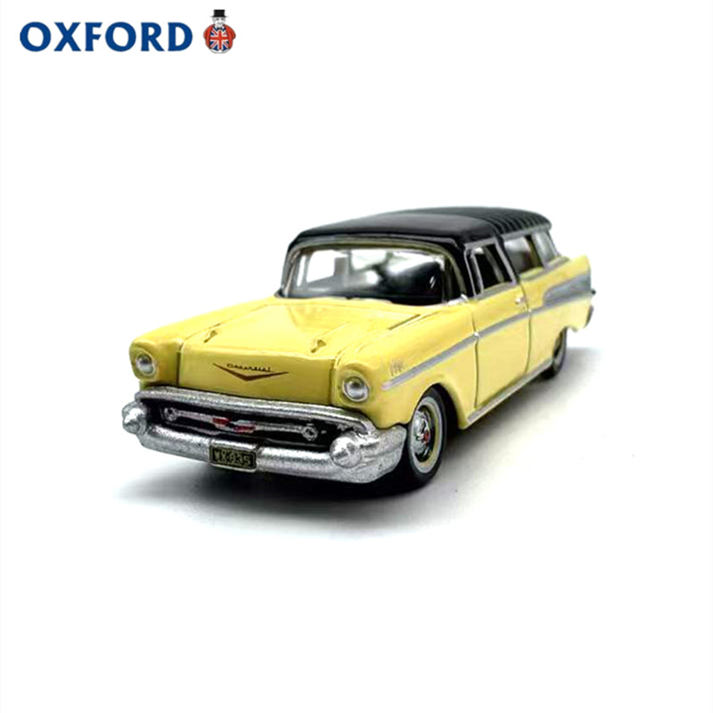 1/87 Scale 1957 Chevrolet Nomad Sport Wagon Yellow Diecast Model Car