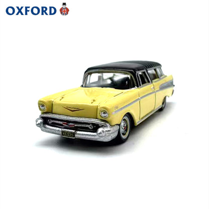 1/87 Scale 1957 Chevrolet Nomad Sport Wagon Yellow Diecast Model Car