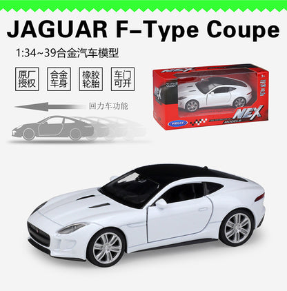 1/36 Scale Jaguar F-Type Coupe Diecast Model Car Pull Back Toy