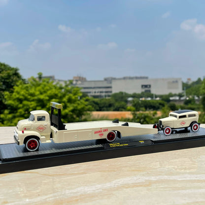 1/64 Scale 1956 Ford COE Truck & 1932 Ford Tudor Sedan Diecast Model