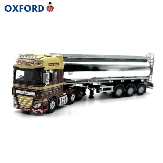 1/76 Scale DAF XF Euro 6 Cylindrical Tanker Diecast Model Truck