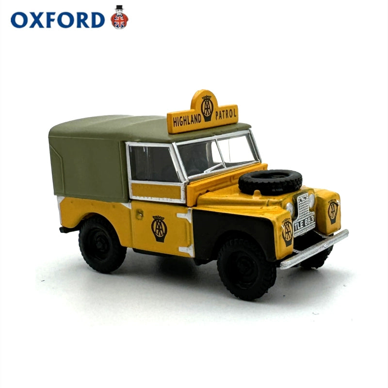 1/76 Scale Land Rover series I 88" Canvas AA Highland Patrol Diecast Model