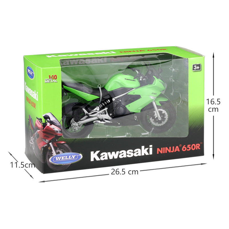 1/10 Scale Kawasaki Ninja 650R Motorcycle Diecast Model