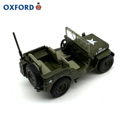 1/76 Scale Willys MB Jeep US Army Diecast Model Car