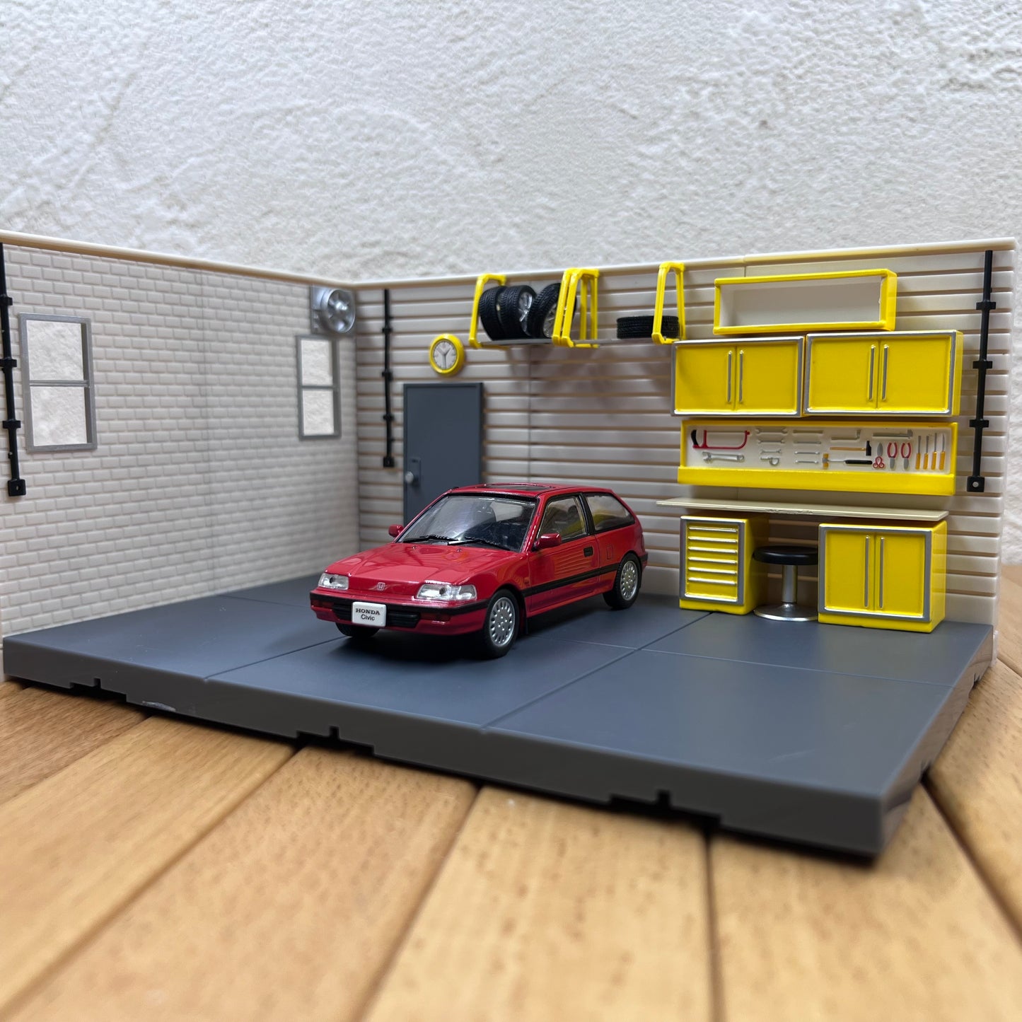 1/43 Scale Garage Diorama Set Plastic Build Your Own Garage Model