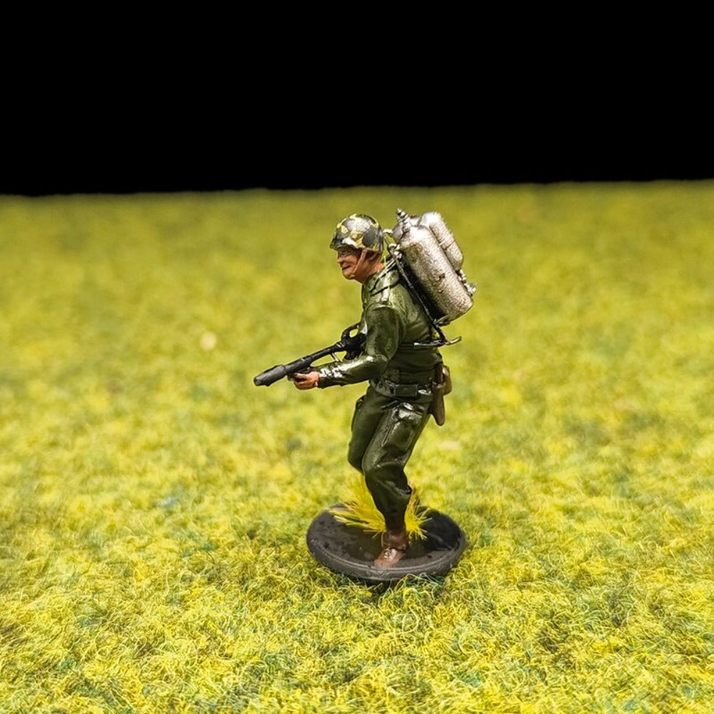 1/72 Scale WWII US Soldiers Painted Figures for Model Dioramas