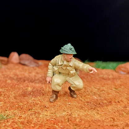 1/72 Scale Soldiers Painted Figures Set for Model Dioramas