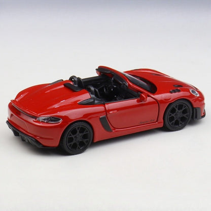 1/36 Scale Porsche 718 Spyder RS Convertible Sports Car Diecast Model Pull Back Toy