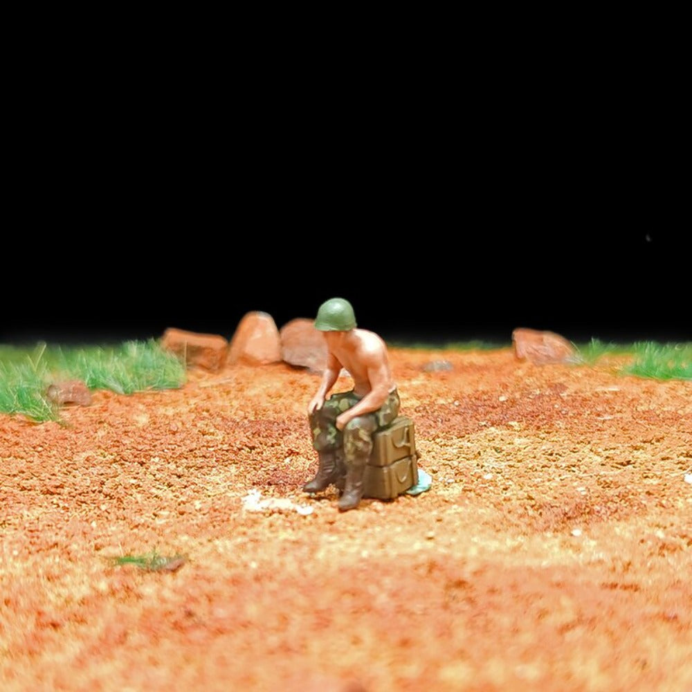 1/72 Scale Vietnam War Soldiers Painted Figures for Model Dioramas