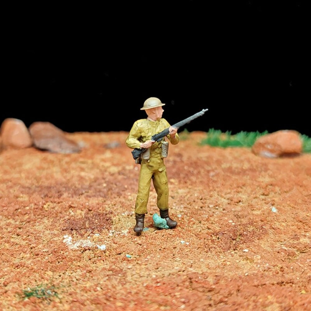 1/72 Scale Soldiers Painted Figurines for Model Battlefield Dioramas