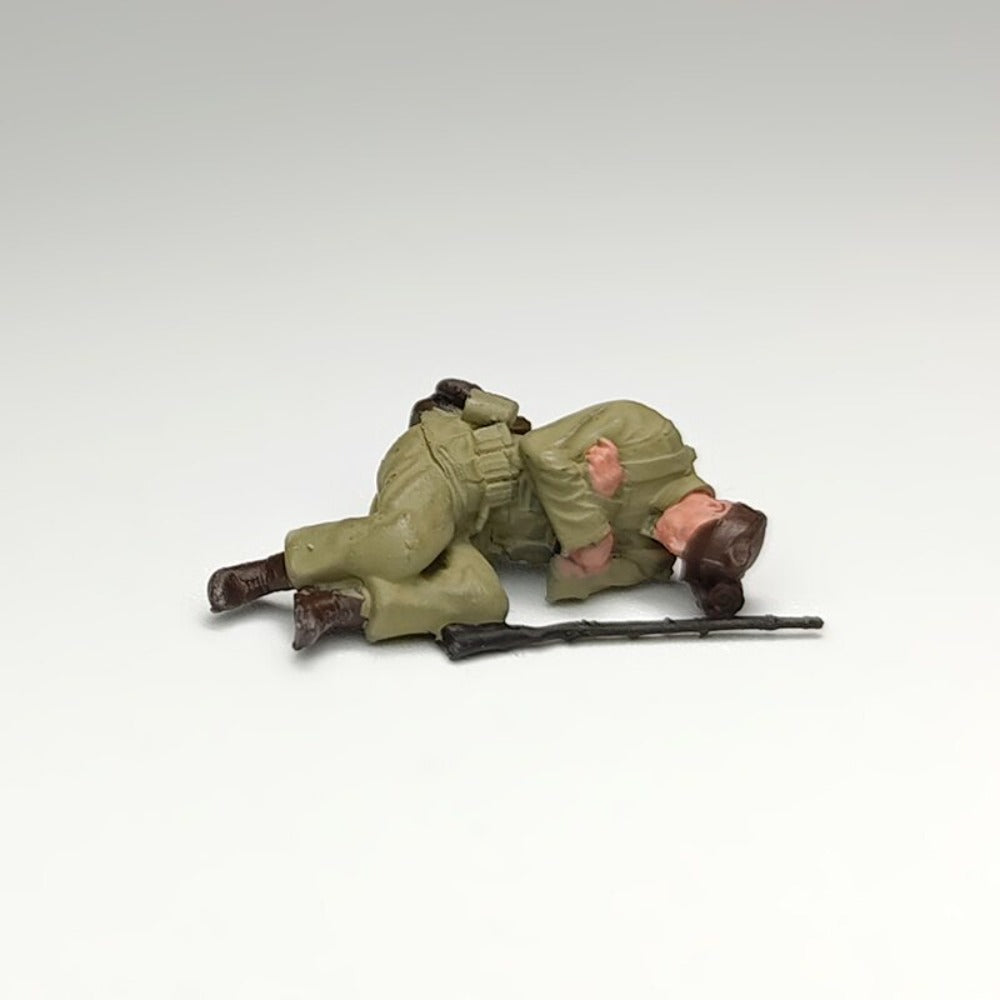 1/72 Scale WWII Soldiers at Rest Painted Figures for Model Dioramas
