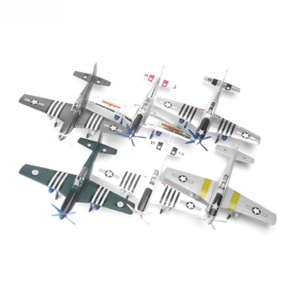 1/48 Scale North American Aviation P-51 Mustang US Fighter Pre-built Plastic Collectible Model Aircraft