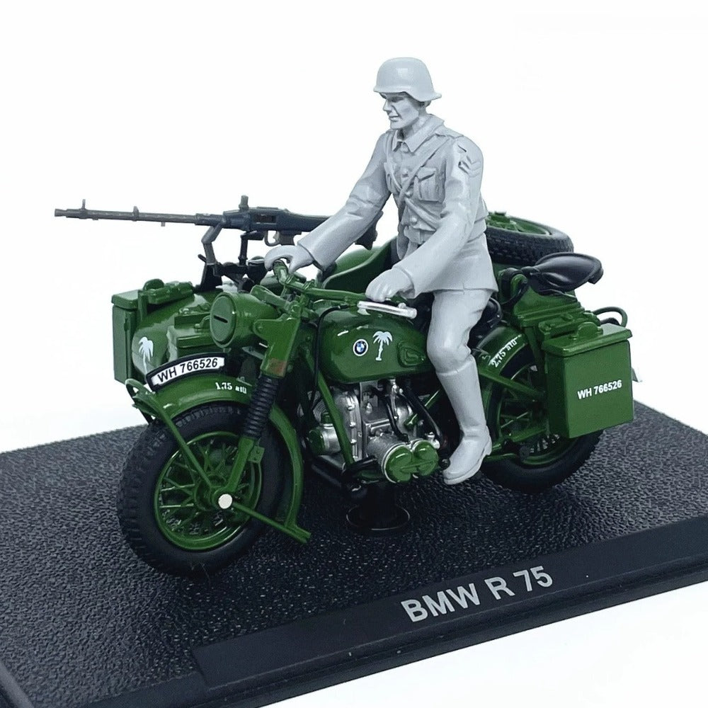 1/24 Scale BMW R75 Motorcycle & Sidecar Diecast Model