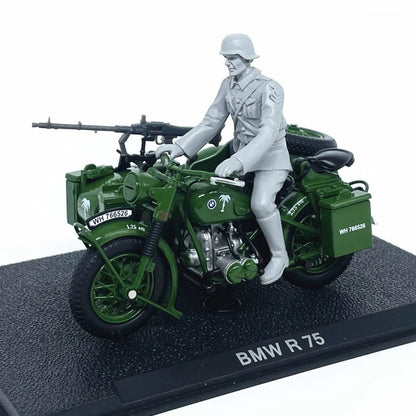 1/24 Scale BMW R75 Motorcycle & Sidecar Diecast Model