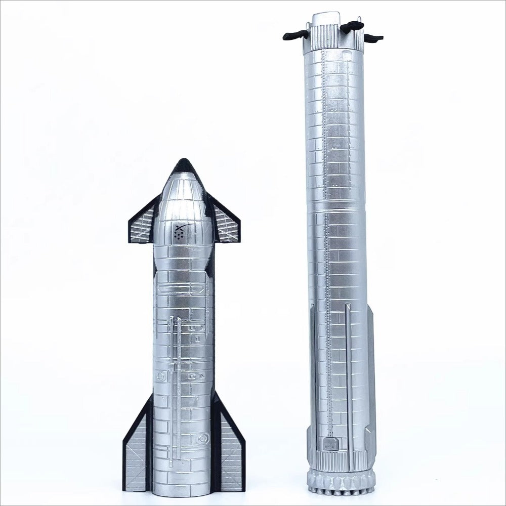 1/400 Scale SpaceX Starship Two-Stage Reusable Super Heavy-Lift Launch Vehicle SHLLV Diecast Model Rocket