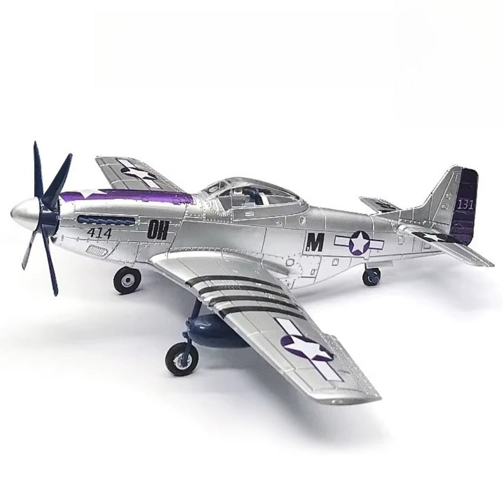 1/48 Scale North American Aviation P-51 Mustang US Fighter Pre-built Plastic Collectible Model Aircraft