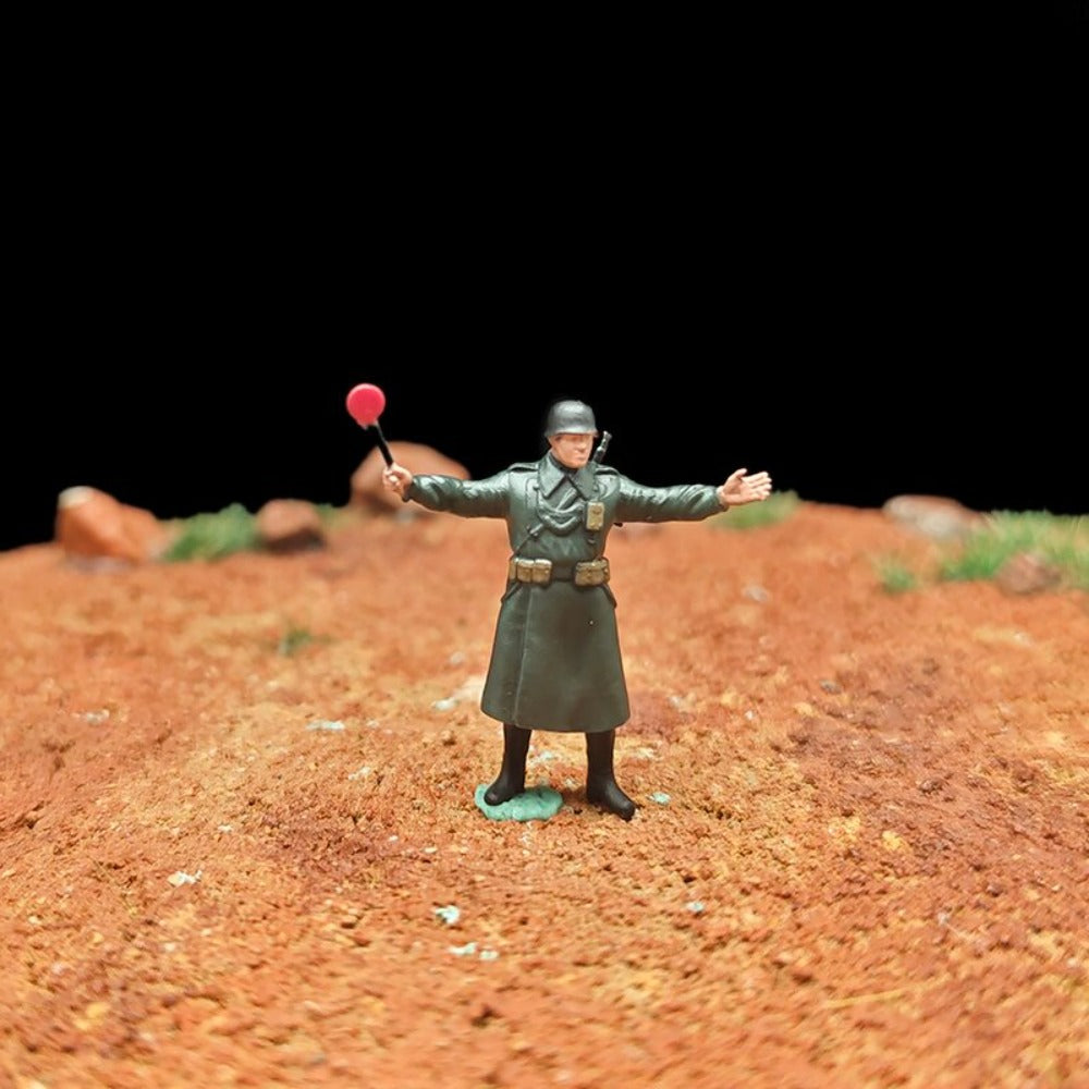 1/72 Scale WWII Army Soldiers Painted Figurines Set for Model Dioramas