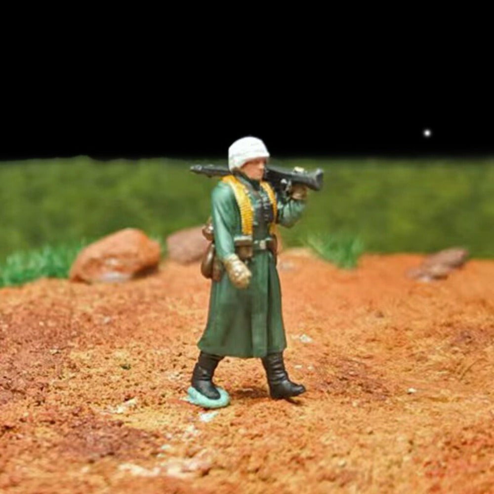 1/72 Scale Army Soldiers Painted Figures Set for Model Dioramas